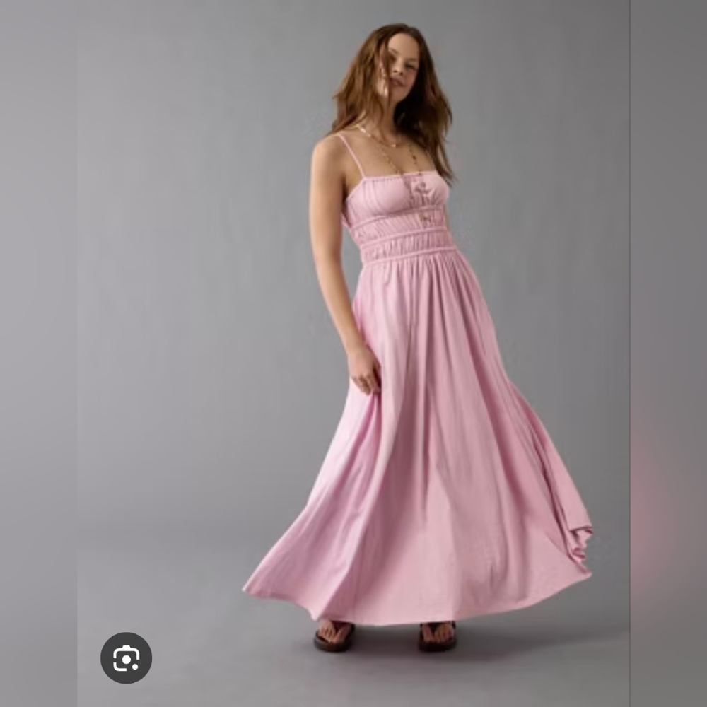 American Eagle Outfitters Strapless Pink Dress